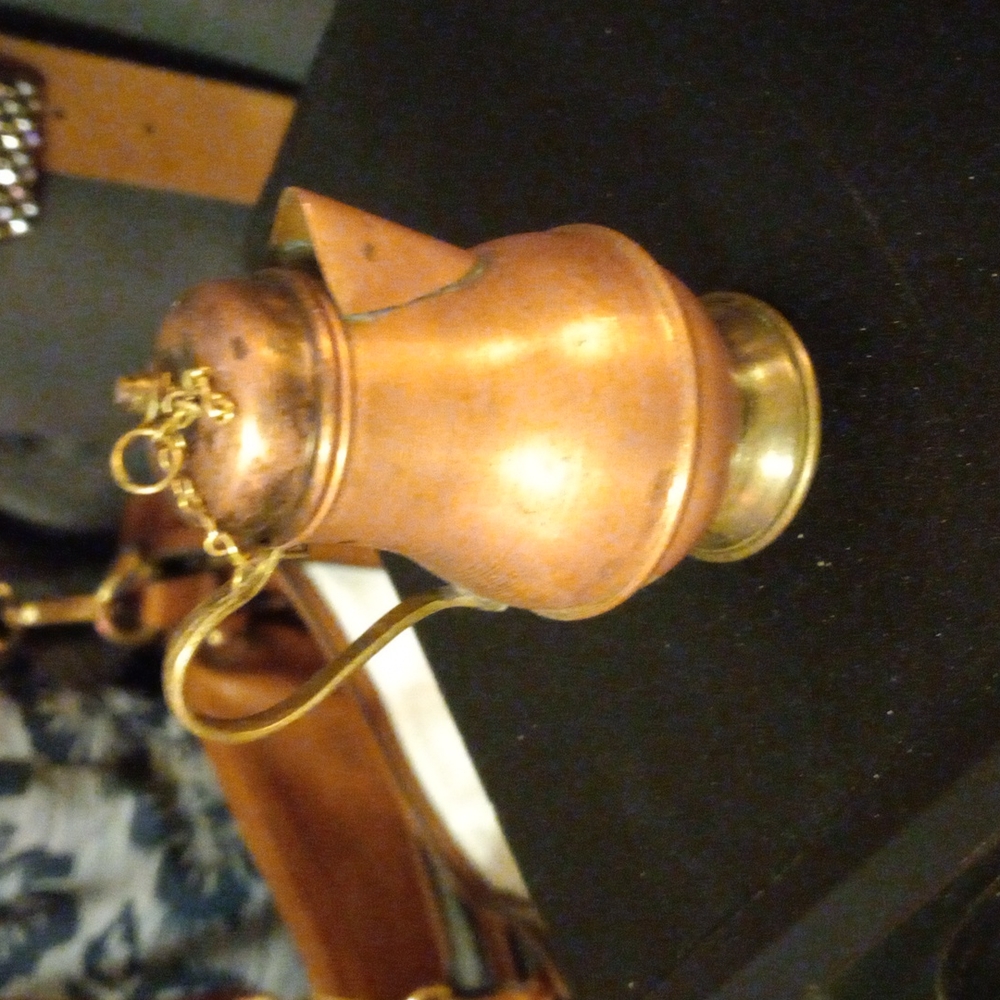 A copper tea pot